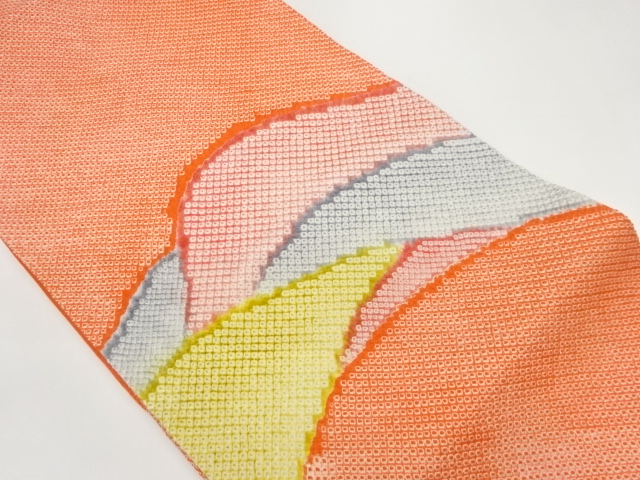 絞り変わり山並み模様名古屋帯